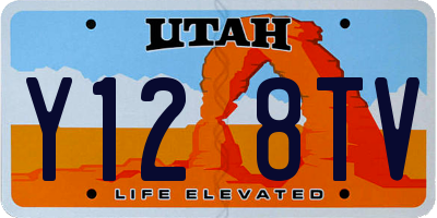 UT license plate Y128TV