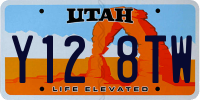 UT license plate Y128TW