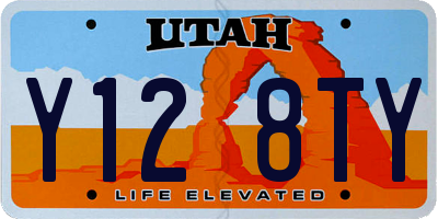 UT license plate Y128TY