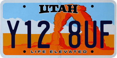 UT license plate Y128UF