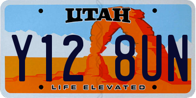 UT license plate Y128UN
