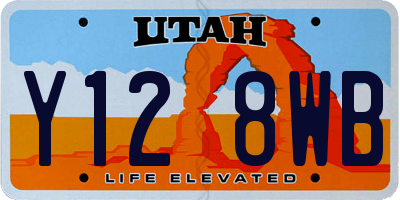UT license plate Y128WB