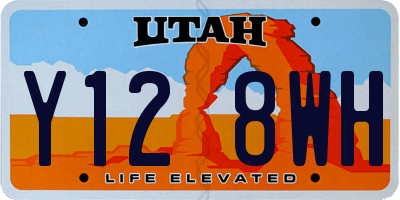 UT license plate Y128WH