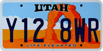 UT license plate Y128WR