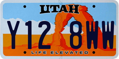 UT license plate Y128WW