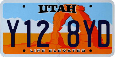 UT license plate Y128YD