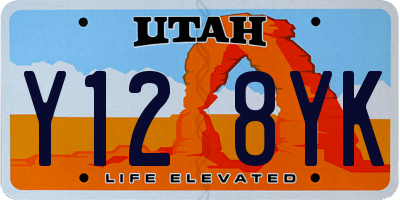 UT license plate Y128YK