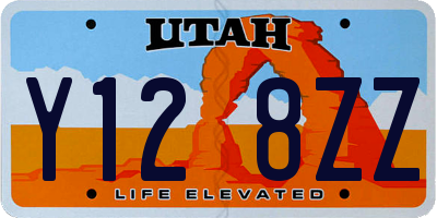 UT license plate Y128ZZ
