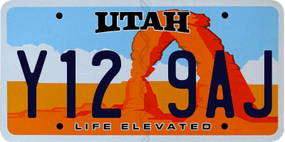 UT license plate Y129AJ
