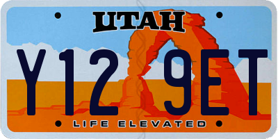 UT license plate Y129ET