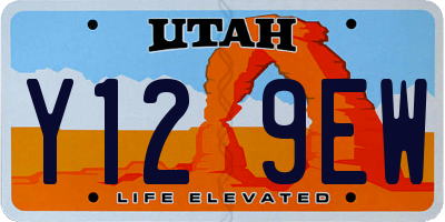UT license plate Y129EW