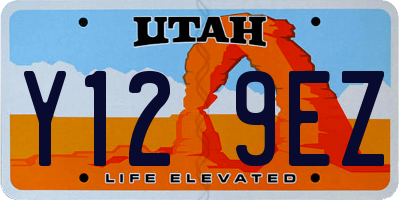 UT license plate Y129EZ
