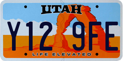 UT license plate Y129FE