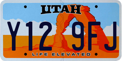 UT license plate Y129FJ