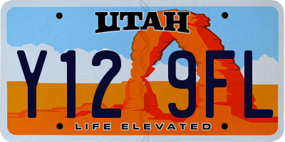 UT license plate Y129FL