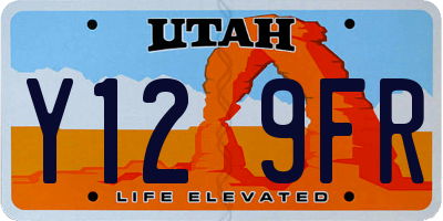 UT license plate Y129FR