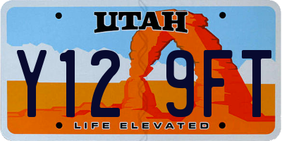 UT license plate Y129FT