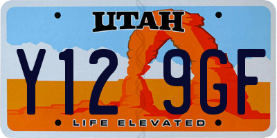 UT license plate Y129GF