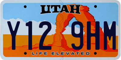 UT license plate Y129HM