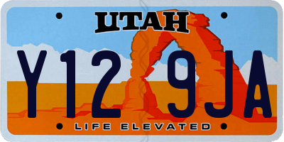 UT license plate Y129JA