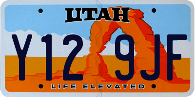 UT license plate Y129JF
