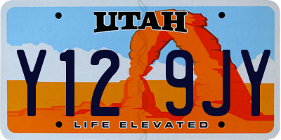 UT license plate Y129JY