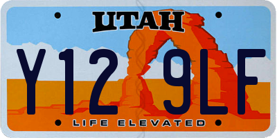 UT license plate Y129LF