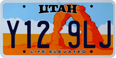 UT license plate Y129LJ