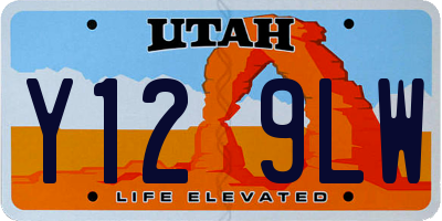 UT license plate Y129LW