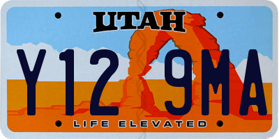 UT license plate Y129MA