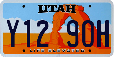 UT license plate Y129OH