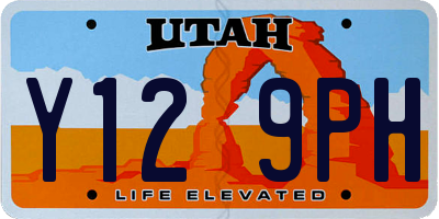 UT license plate Y129PH