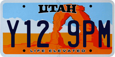 UT license plate Y129PM