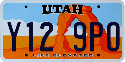 UT license plate Y129PO