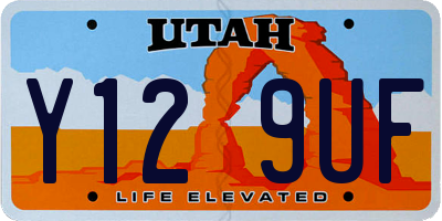 UT license plate Y129UF