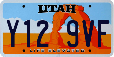 UT license plate Y129VF
