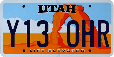 UT license plate Y130HR