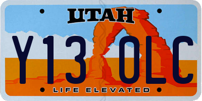 UT license plate Y130LC