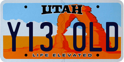UT license plate Y130LD
