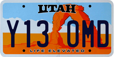 UT license plate Y130MD