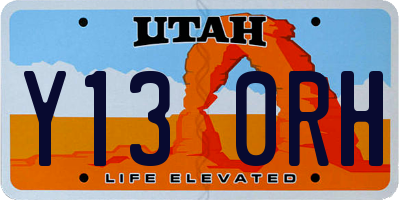UT license plate Y130RH