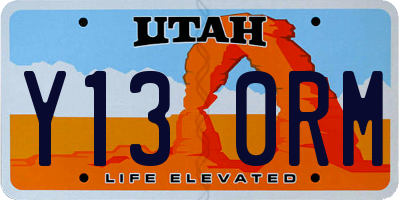 UT license plate Y130RM