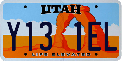 UT license plate Y131EL