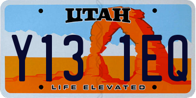 UT license plate Y131EQ