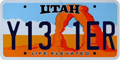 UT license plate Y131ER