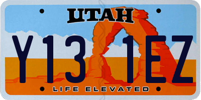UT license plate Y131EZ