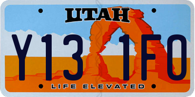 UT license plate Y131FO