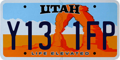 UT license plate Y131FP