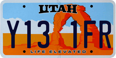UT license plate Y131FR
