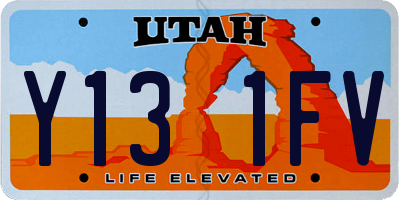UT license plate Y131FV